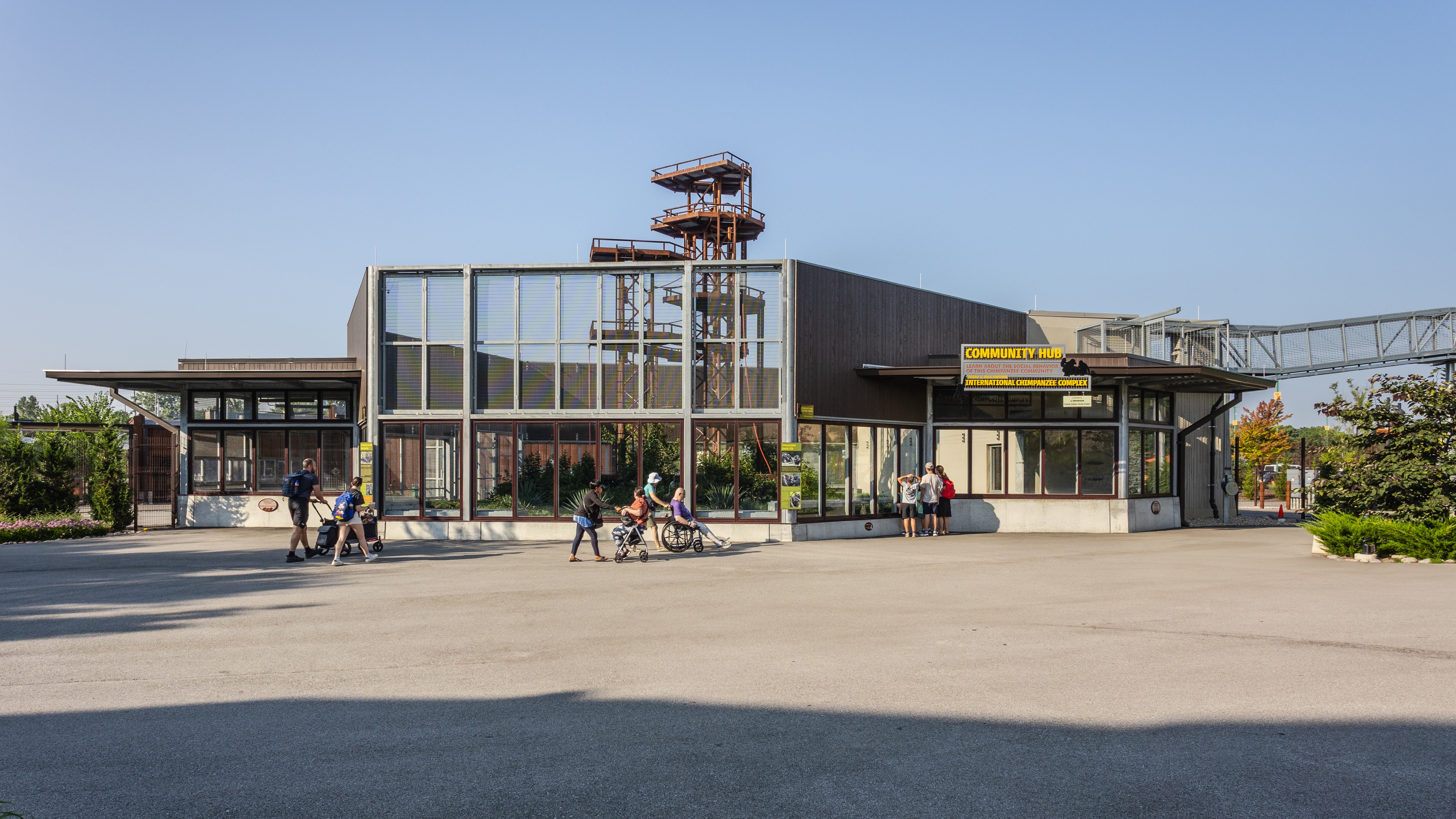 Penny + Jock Fortune International Chimpanzee Complex at the Indianapolis Zoo Community Hub at the Penny & Jock Fortune International Chimpanzee Complex, Indianapolis Zoo